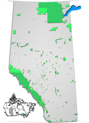 Map showing the location of Queen Elizabeth Provincial Park