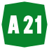 A21 Motorway shield}}