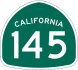 State Route 145 marker