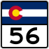 State Highway 56 marker