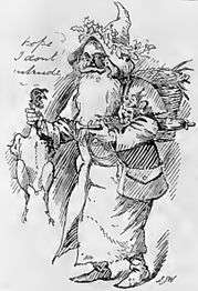 1897 engraving of Father Christmas
