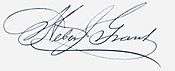 Signature of Heber J. Grant