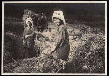 Japanese farmers, circa 1914-1918.