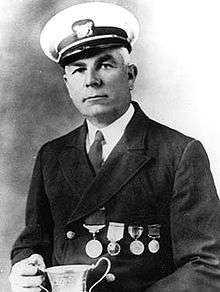 John Allen Midgett was recognized by the UK government for saving UK seamen in 1918.