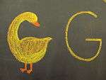 Letter G as goose