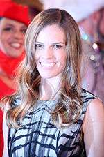 A photo of Hilary Swank at the 2013 Life Ball