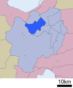 Location of Nishi-ku in Sapporo