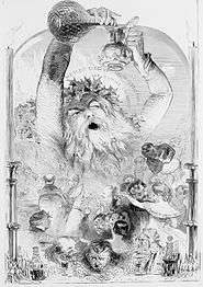 Engraving of Old Christmas 1847