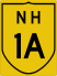 National Highway 1A marker