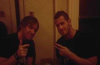 Chris Sabin and Alex Shelley posing for a picture.