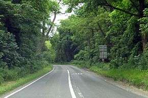 The A4074 at Chazey Heath
