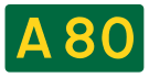 A80 road shield