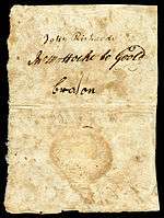North Carolina colonial currency, 3 pounds sterling, 1729 (reverse)