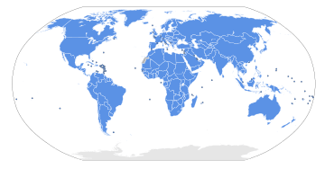 Map of UN member states.a